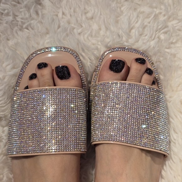 Womens Rhinestone Sandals - Picture 11 of 11